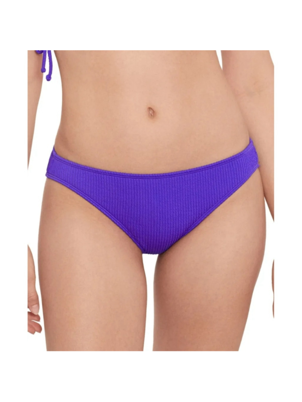 Salt + Cove Size Medium Purple Ribbed Hipster Bikini Bottoms NWT